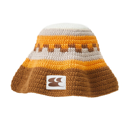 Winter Warm Yellow Brown Crochet